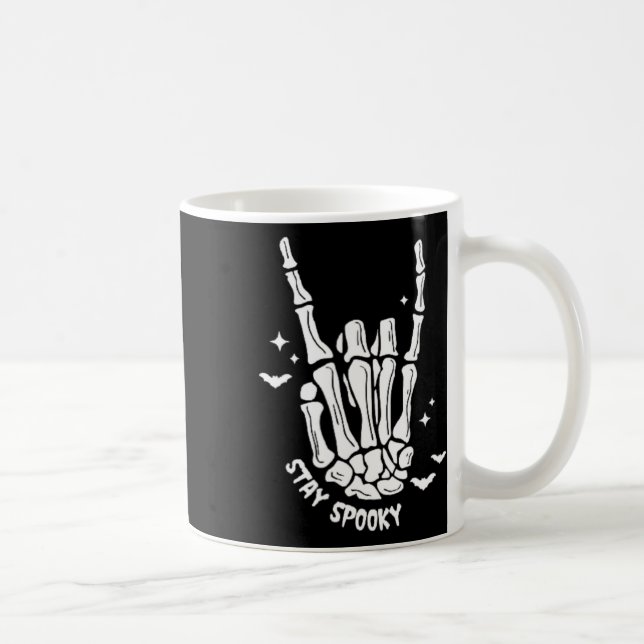 Skeleton Händer Halloween Kaffemugg (Höger)