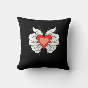 Skeleton Händer Heart Classic Kudde