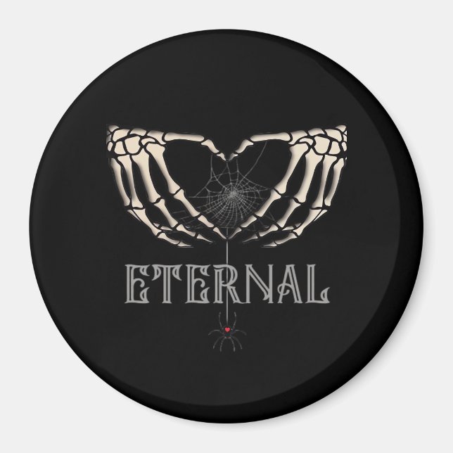 Skeleton Händer Heart Classic Magnet (Framsidan)