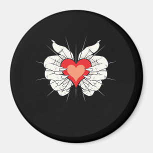 Skeleton Händer Heart Classic Magnet