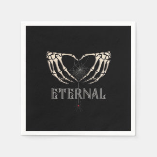 Skeleton Händer Heart Classic Pappersservett