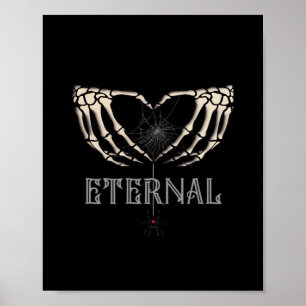 Skeleton Händer Heart Classic Poster