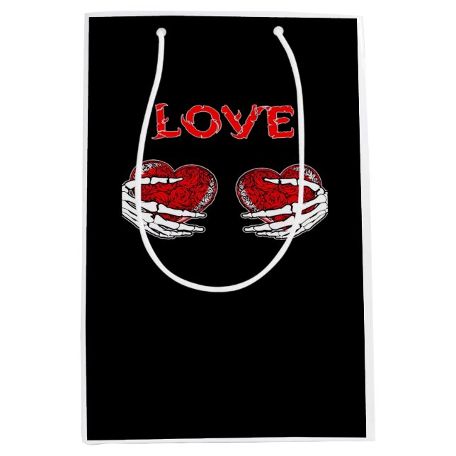 Skeleton Händer Heart Funny Design (Framsidan)