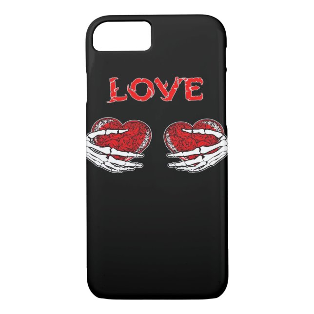 Skeleton Händer Heart Funny Design Case-Mate iPhone Skal (Baksida)