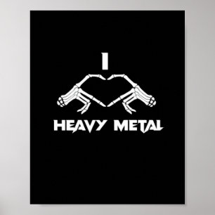 Skeleton Händer Heart - Funny Halloween Poster