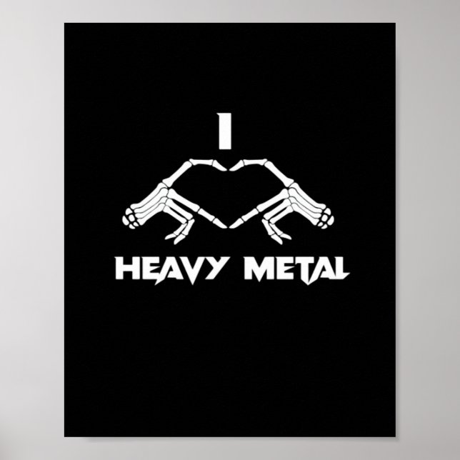 Skeleton Händer Heart - Funny Halloween Poster (Framsidan)