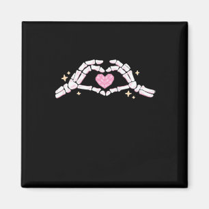 Skeleton Händer Heart Funny Magnet