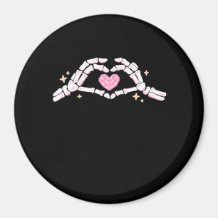Skeleton Händer Heart Funny Magnet