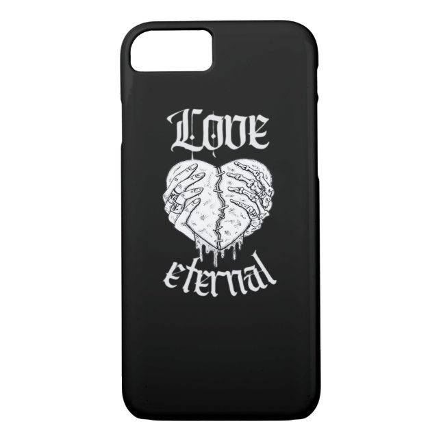 Skeleton Händer Heart Gothic Classic Case-Mate iPhone Skal (Baksida)
