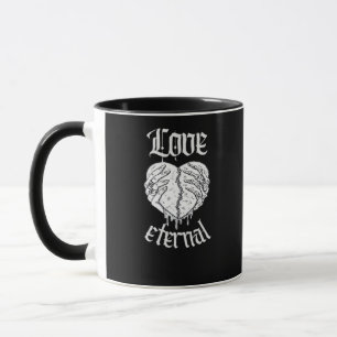 Skeleton Händer Heart Gothic Classic Mugg