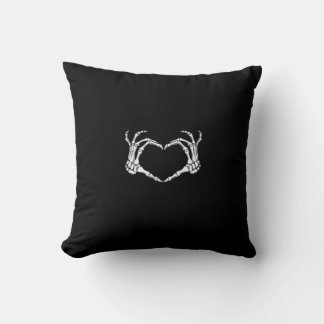 Skeleton Händer Heart-grafik Kudde