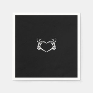 Skeleton Händer Heart-grafik Pappersservett