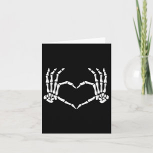Skeleton Händer Heart Halloween Costume Manar Kvin Kort
