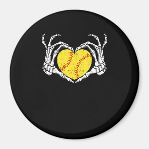 Skeleton Händer Heart Halloween Costume Softball W Magnet