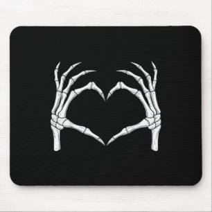 Skeleton Händer Heart Shape Soky Halloween Kärlek Musmatta