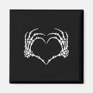 Skeleton Händer Heart Sign Halloween Costume Manar Magnet