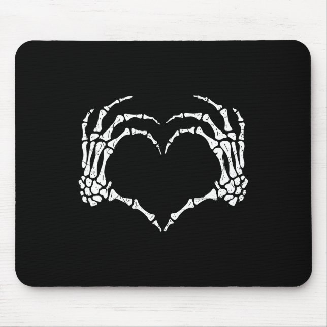 Skeleton Händer Heart Sign Halloween Costume Manar Musmatta (Framsidan)