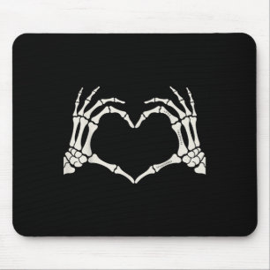 Skeleton Händer Heart Sign Halloween Musmatta
