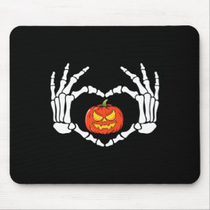 Skeleton Händer Heart Sign Retro Halloween Costume Musmatta