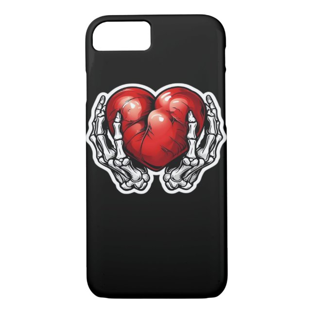Skeleton Händer Hearts - Cute Halloween Case-Mate iPhone Skal (Baksida)