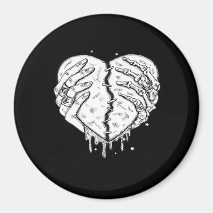 Skeleton Händer Hjärtat - Gothic Heart Classic Magnet