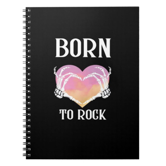 Skeleton Händer Hjärtgrafi för klassisk Anteckningsbok (Framsidan)