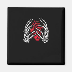 Skeleton Händer Holding Heart Halloween Costume Magnet