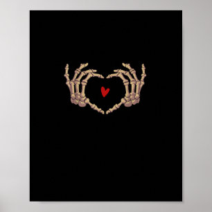 Skeleton Händer Kvinnor Skeleton Händer Halloween Poster