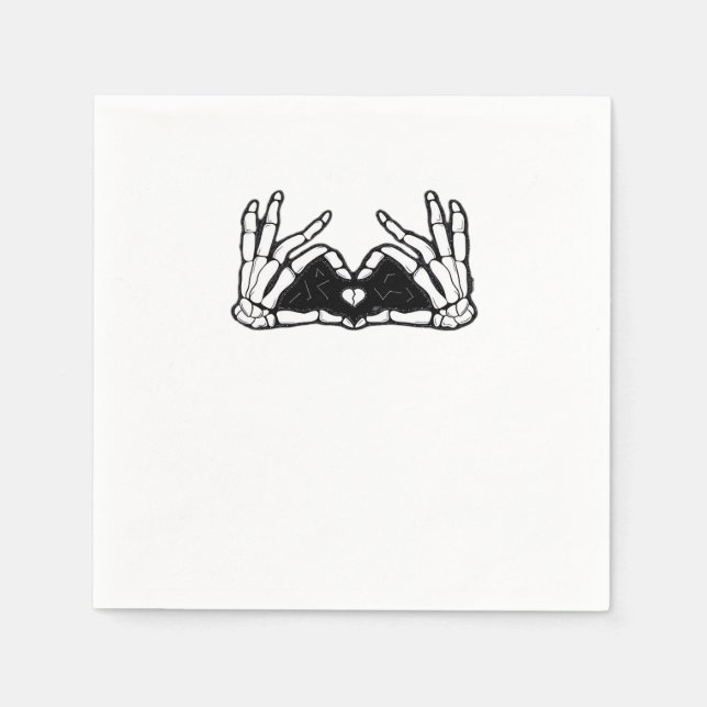 Skeleton Händer Pappersservett (Framsidan)