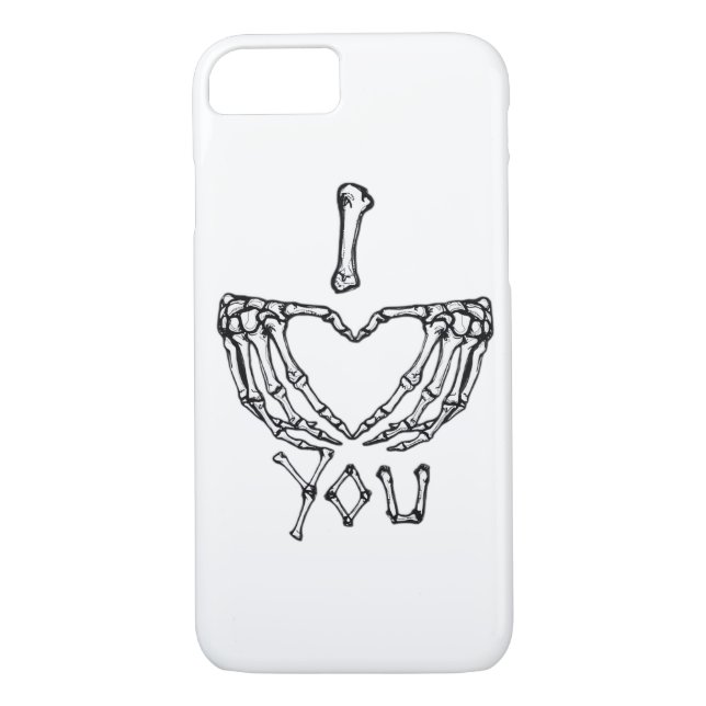 Skeleton Händer Skapar ett hjärta Case-Mate iPhone Skal (Baksida)