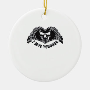 Skeleton Händer Skull, Halloween-design för backgr Julgransprydnad Keramik