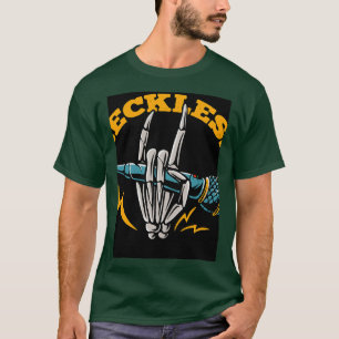 Skeleton händer som håller mikrofon t shirt