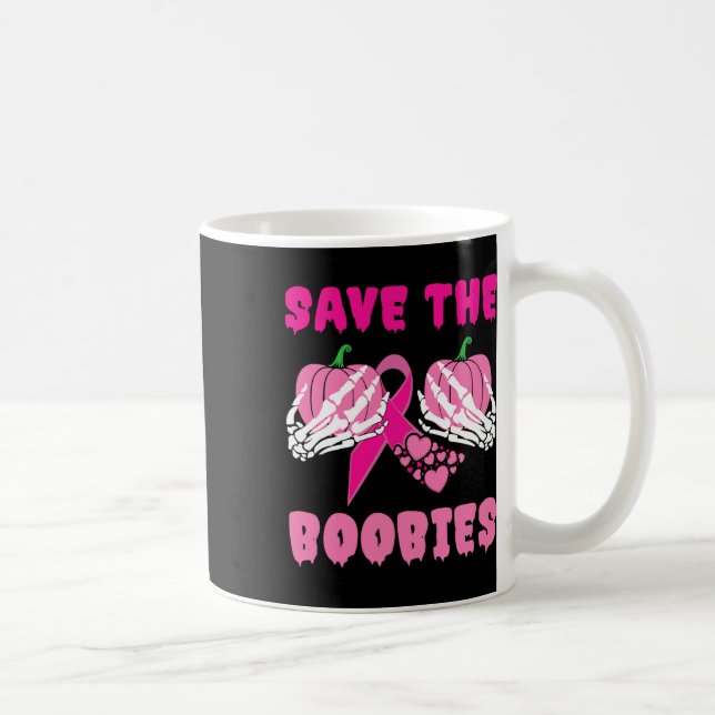 Skeleton Händer Spara Ies Breast Cancer Awarenes Kaffemugg (Höger)