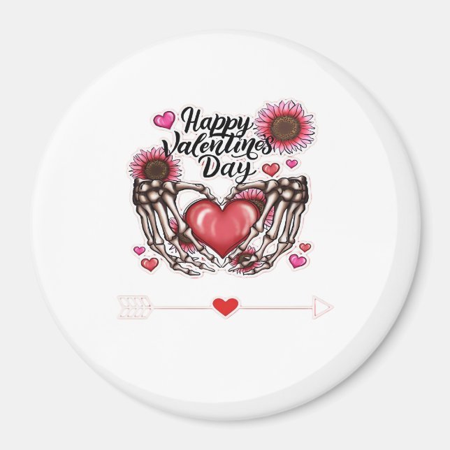 Skeleton Händer Valentines day Classic Magnet (Framsidan)
