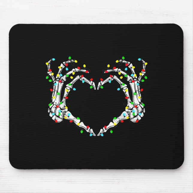Skeleton Hands Heart Sign Light Christmas Costume  Musmatta (Framsidan)