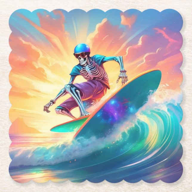 Skeleton Häng 10 Underlägg (Framsida)