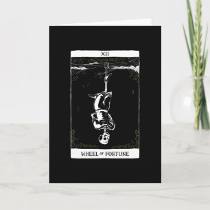 Skeleton Hanged Man Tarot Kort