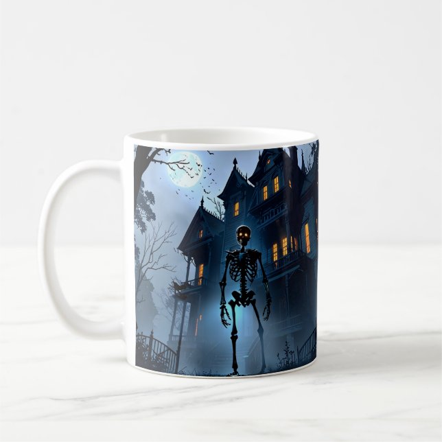 Skeleton Haunted Mansion Mugg - Anime Halloween (Vänster)