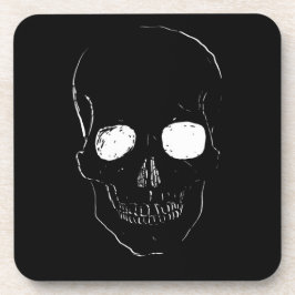 Skeleton Head med Glowing Ögon på en Underlägg