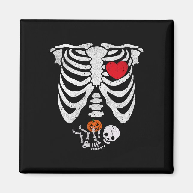 Skeleton Heart Halloween-kostumpar efter Magnet (Framsidan)