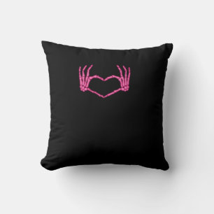 Skeleton Heart Händer Classic Kudde