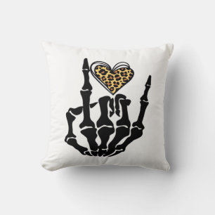 Skeleton Heart Händer Classic Kudde