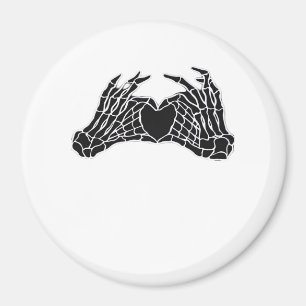 Skeleton Heart Händer - Classic Magnet