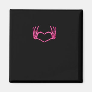Skeleton Heart Händer Classic Magnet