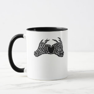 Skeleton Heart Händer - Classic Mugg