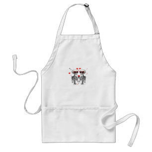 Skeleton Heart Händer för trender Förkläde