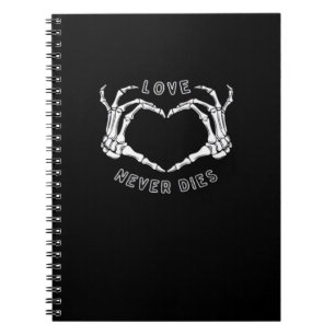 Skeleton Heart Händer Funny & Classic Anteckningsbok