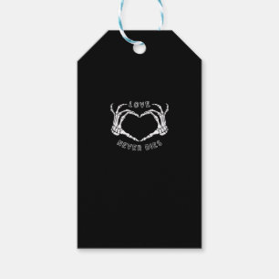 Skeleton Heart Händer Funny & Classic Presentetikett