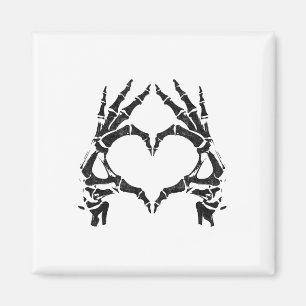 Skeleton Heart Händer - Halloween - Skeleton Hände Magnet