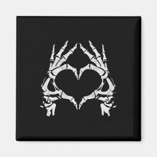 Skeleton Heart Händer - Halloween - Skeleton Hände Magnet
